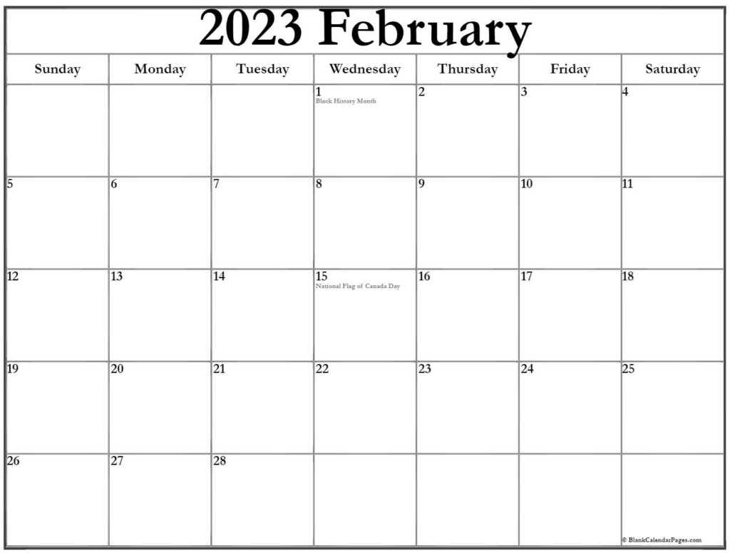 2023 Canada Calendar With Holidays Canada Calendar 2023 Free 