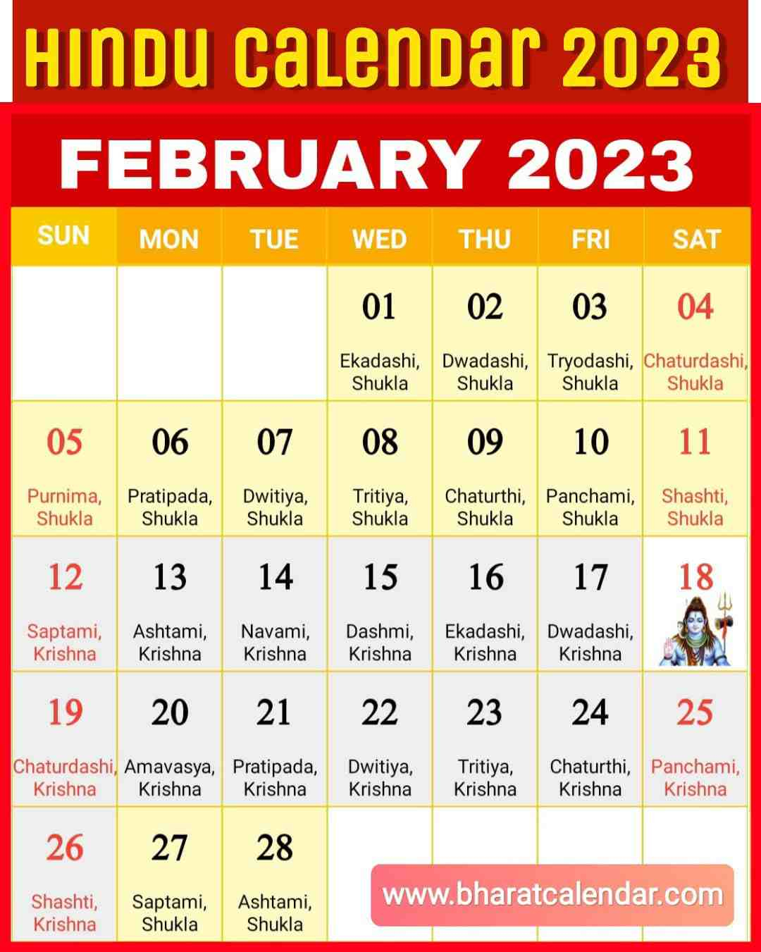 2023 February 2023 Hindu Calendar Hindu Calendar