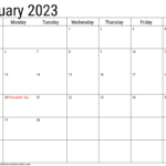 2023 February Calendars Handy Calendars