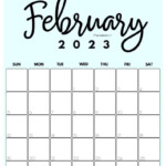 Cute Free Printable February 2023 Calendar Designs By SaturdayGift