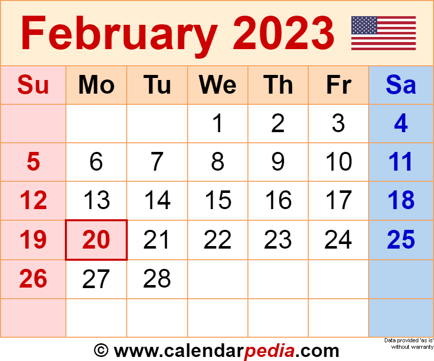 December 2022 Through February 2023 Calendar January Calendar 2022