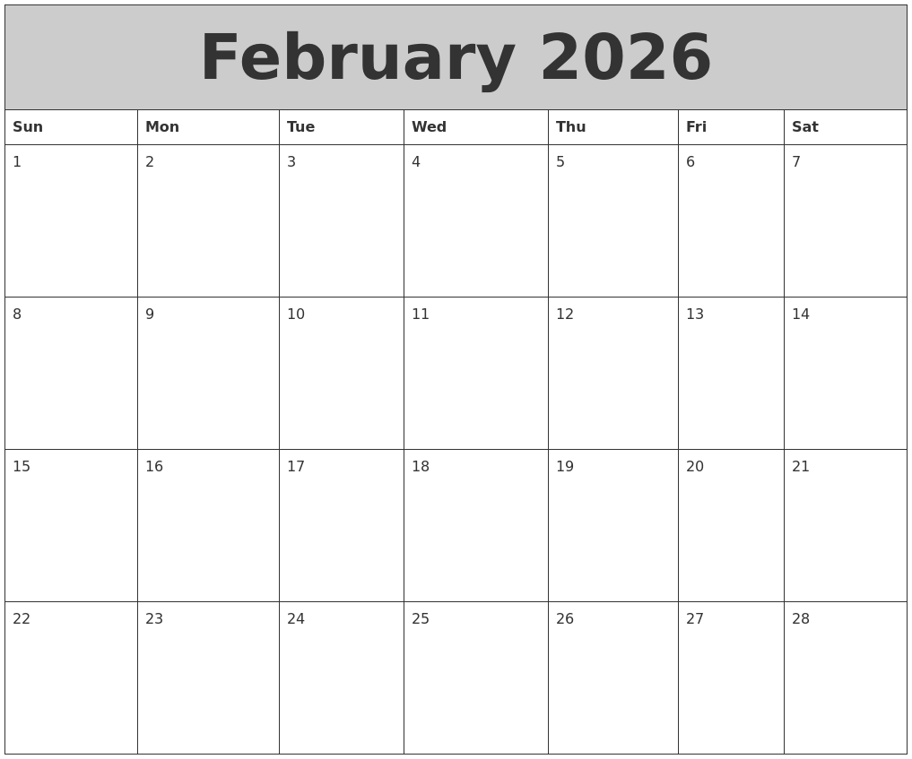 December 2025 Blank Calendar