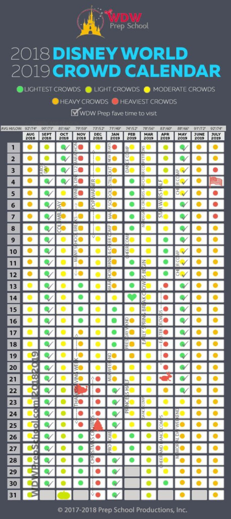 Disney Crowd Calendar 2022 February