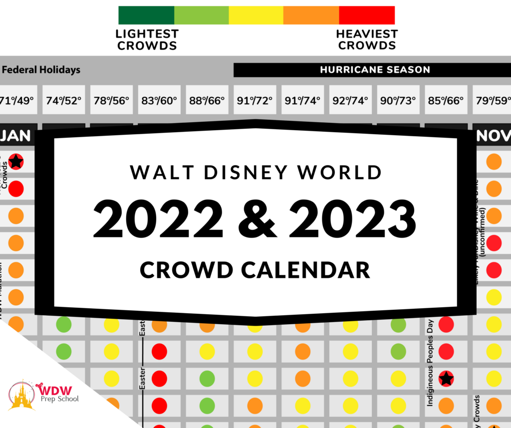 Disney World 2023 Crowd Calendar best Times To Go 