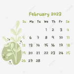 Download 2023 Aesthetic Calendar February February Calendar 2023