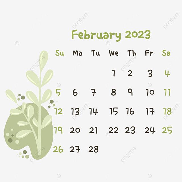 Download 2023 Aesthetic Calendar February February Calendar 2023 