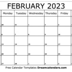 Download Printable February 2023 Calendars