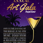 Event Registration Purple Easel