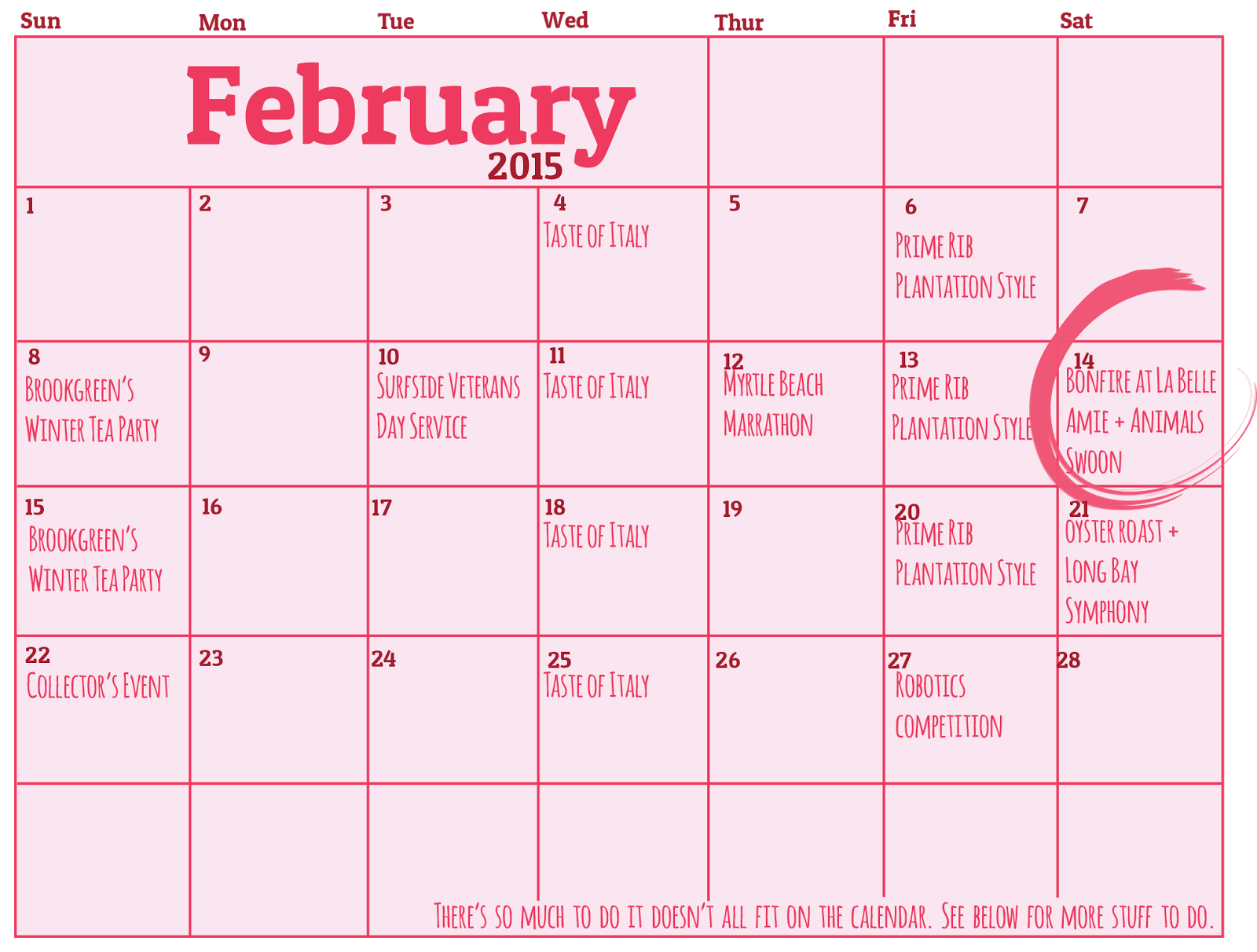Fall In Love With Myrtle Beach s February Calendar Of Events
