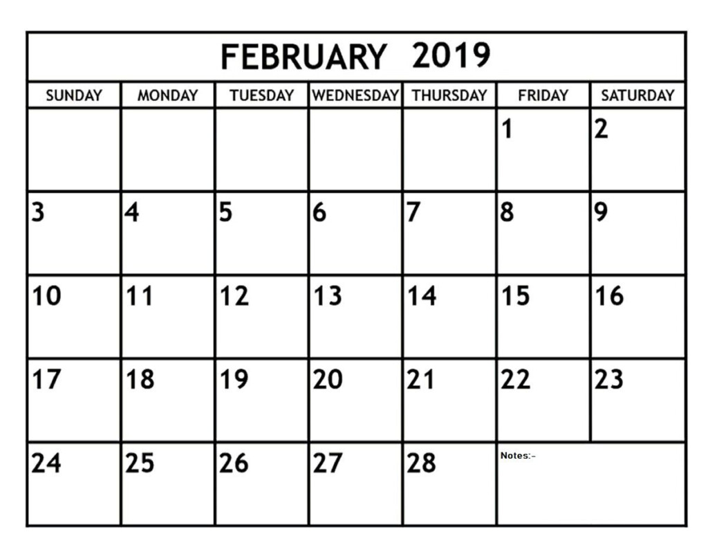February 2019 Calendar Editable Monthly Calendar Template Calendar 