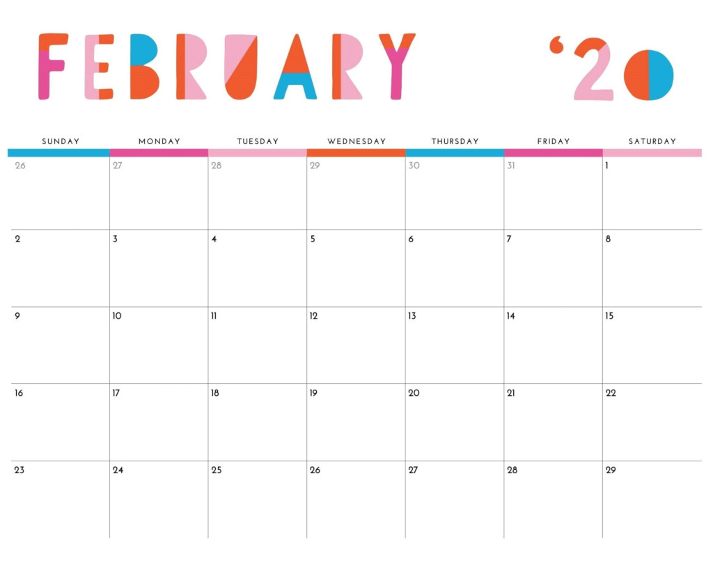 February 2020 Calendar US Holidays Events List Free Printable Calendar