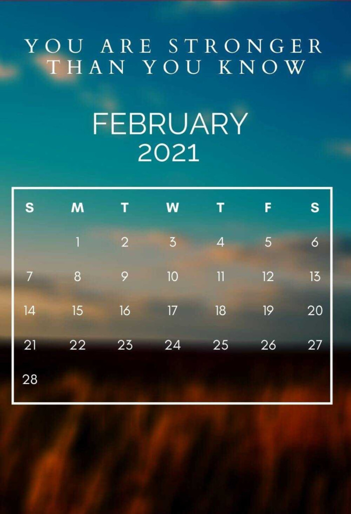 February 2021 Calendar Wallpaper Desktop Beautiful February Desktop 