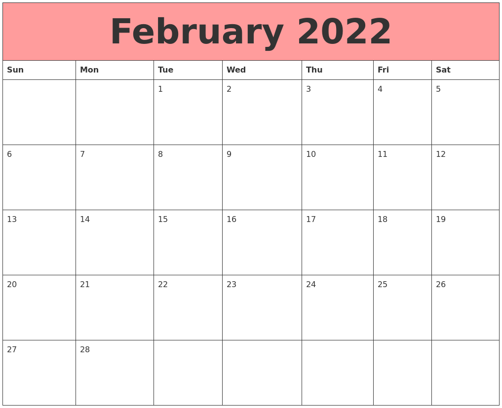 February 2022 Calendars That Work