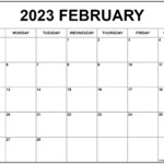 February 2023 Calendar Free Printable Calendar