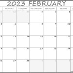 February 2023 Calendar Free Printable Calendar