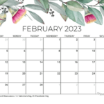 February 2023 Calendar Free Printable With Holidays