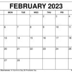 February 2023 Calendar June Calendar Printable Printable Calendar