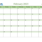 February 2023 Calendar With Canada Holidays