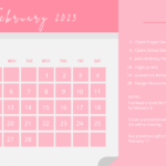 February 2023 Calendars Design Free Download Template