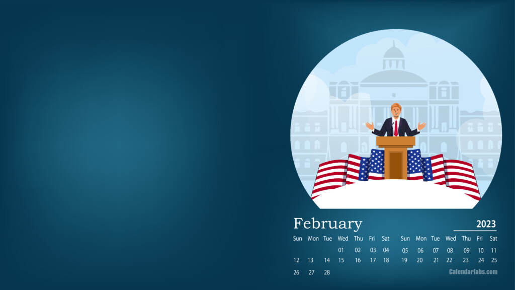 February 2023 Desktop Wallpaper Calendar CalendarLabs