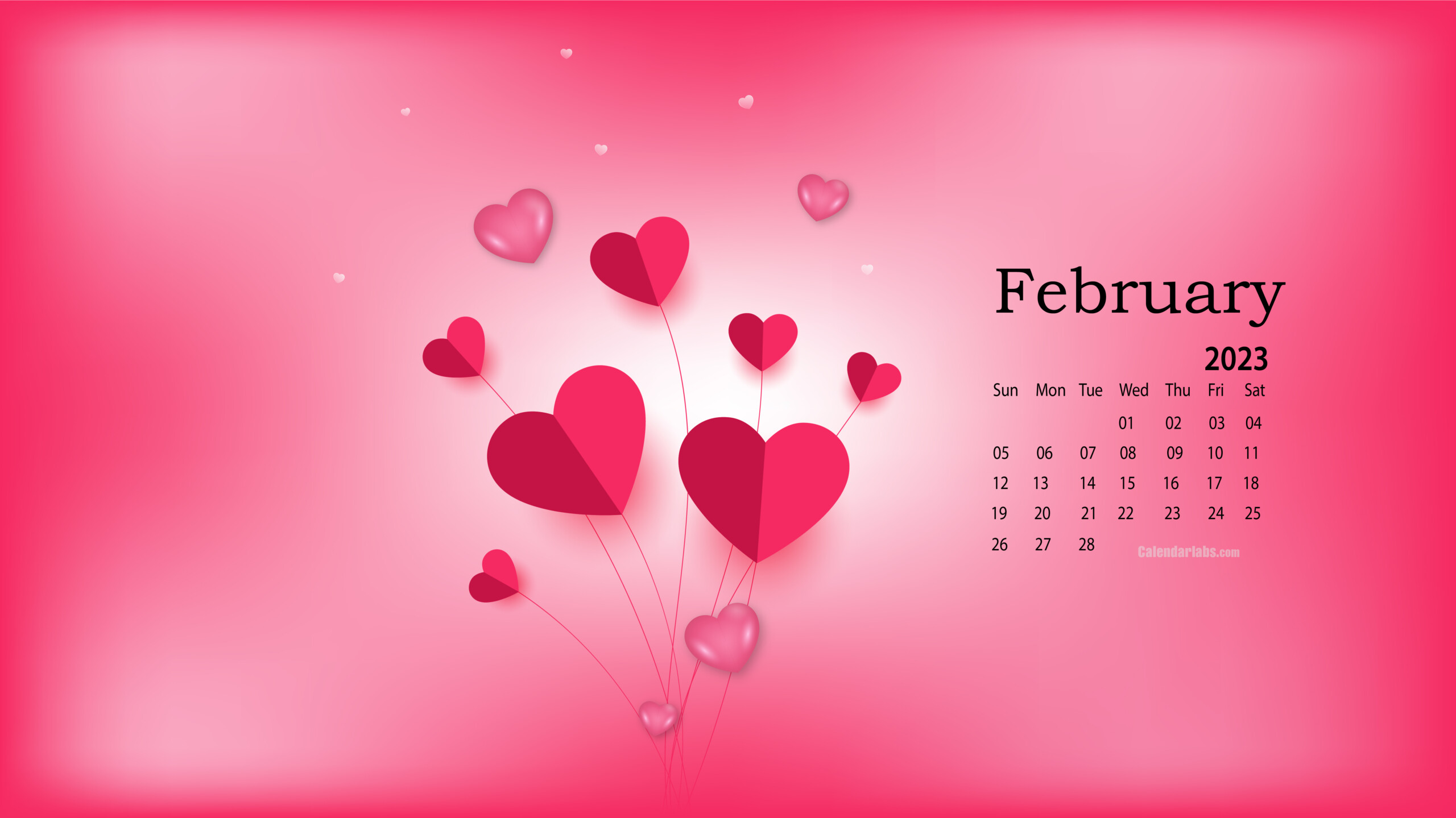 February 2023 Desktop Wallpaper Calendar CalendarLabs