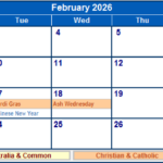 February 2026 Australia Calendar With Holidays For Printing image Format