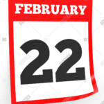 February 22 Calendar Image Photo Free Trial Bigstock