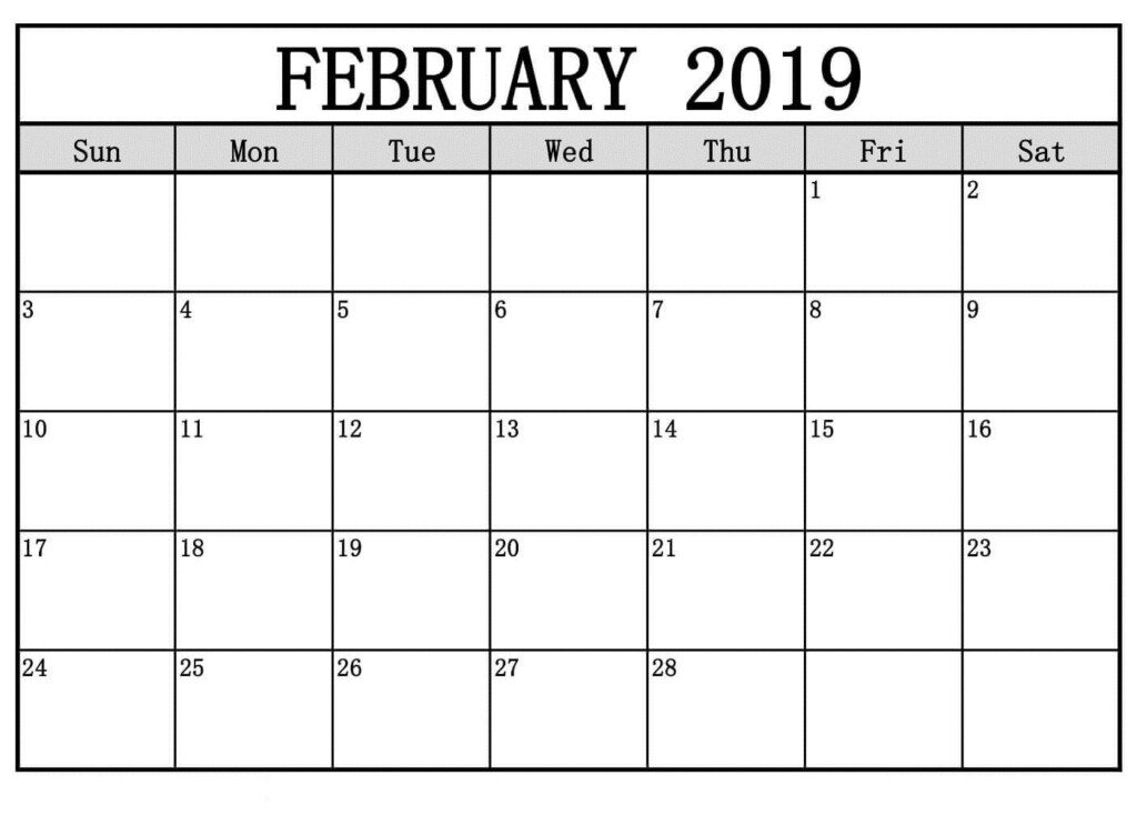 February Calendar 2019 To Do List Calendar Printables Editable 