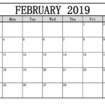 February Calendar 2019 To Do List Calendar Printables Editable