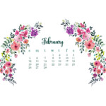 February Desktop Calendar