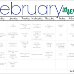 February Meal Plan For Families Free Printable The Chirping Moms