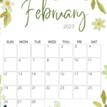 Free Cute Printable February 2023 Calendar CalendarKart In 2022