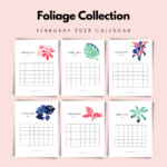 FREE February Calendar Printable 24 Cute Calendar Designs For February