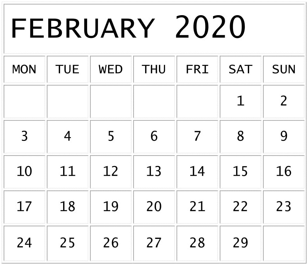 Free Printable Google Calendar 2020 Month Calendar Printable