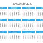 Free Printable Sri Lanka 2023 Calendar With Holidays PDF