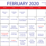 Free Social Media Content Calendar February 2020