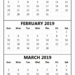 January February 2019 Calendar Printable June 2019 Calendar 2019