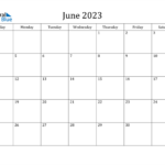 June 2023 Calendar PDF Word Excel