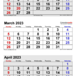 March 2023 Calendar Templates For Word Excel And PDF