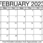 Monthly Calendars 2023 Free Printable