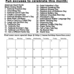 Printable February 2017 Calendars Holiday Favorites