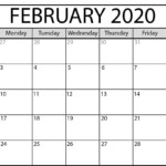 Printable February 2020 Calendar PDF Wallpaper Free Printable Calendar
