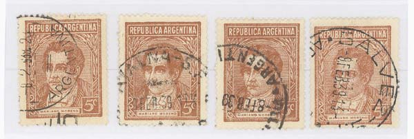 The Argentina 1935 51 Definitive Series Calendar 1939 5c Moreno February