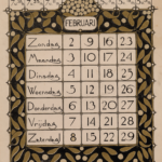 Theodoor Willem Nieuwenhuis 1866 1951 Dutch 1896 Calendar February