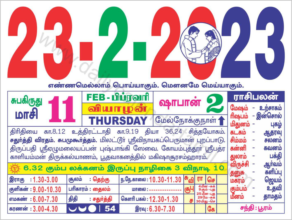 Valarpirai Theipirai Muhurtham Dates In February 2023